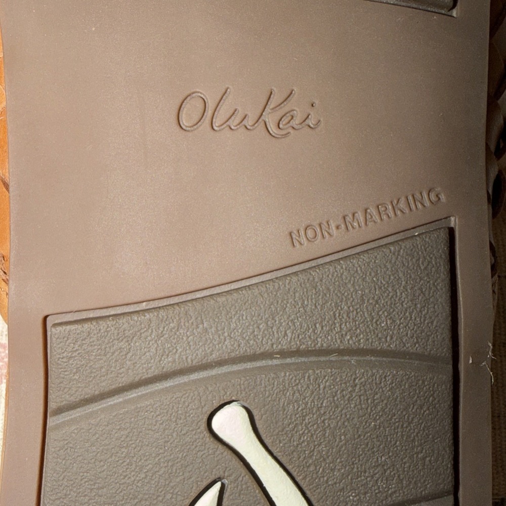 Olukai Mi'i Mule Women's Size 11!Woven Leather Slip-On Kukui Brown $180 MSRP - Picture 9 of 10